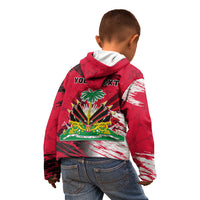 Personalised Haiti 1964 Kid Hoodie Ayiti Coat Of Arms With Flag - Wonder Print Shop