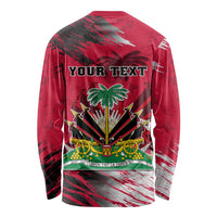 Personalised Haiti 1964 Long Sleeve Shirt Ayiti Coat Of Arms With Flag LT01
