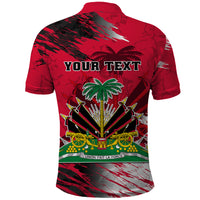 Personalised Haiti 1964 Polo Shirt Ayiti Coat Of Arms With Flag - Wonder Print Shop