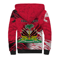 Personalised Haiti 1964 Sherpa Hoodie Ayiti Coat Of Arms With Flag - Wonder Print Shop
