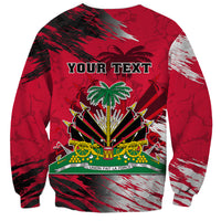 Personalised Haiti 1964 Sweatshirt Ayiti Coat Of Arms With Flag - Wonder Print Shop