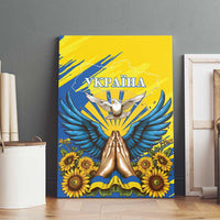 Ukraine Independence Day Canvas Wall Art Ukrainian Dove Sunflower - Wonder Print Shop