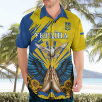 Ukraine Independence Day Hawaiian Shirt Ukrainian Dove Sunflower - Wonder Print Shop
