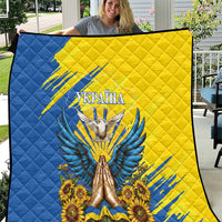 Ukraine Independence Day Quilt Ukrainian Dove Sunflower - Wonder Print Shop