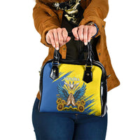 Ukraine Independence Day Shoulder Handbag Ukrainian Dove Sunflower