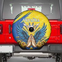 Ukraine Independence Day Spare Tire Cover Ukrainian Dove Sunflower - Wonder Print Shop