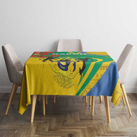 Gabon Independence Day Tablecloth Gabonaise Flamboyant African Pattern - Wonder Print Shop