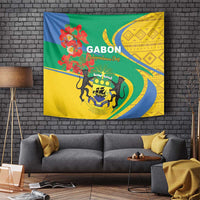 Gabon Independence Day Tapestry Gabonaise Flamboyant African Pattern - Wonder Print Shop