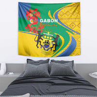 Gabon Independence Day Tapestry Gabonaise Flamboyant African Pattern - Wonder Print Shop