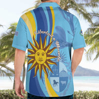 Uruguay Independence Day Hawaiian Shirt Sol de Mayo Erythrina Crista Galli - Wonder Print Shop