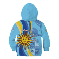 Uruguay Independence Day Kid Hoodie Sol de Mayo Erythrina Crista Galli - Wonder Print Shop