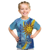 Uruguay Independence Day Kid T Shirt Sol de Mayo Erythrina Crista Galli - Wonder Print Shop