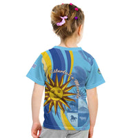 Uruguay Independence Day Kid T Shirt Sol de Mayo Erythrina Crista Galli - Wonder Print Shop