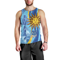 Uruguay Independence Day Men Tank Top Sol de Mayo Erythrina Crista Galli - Wonder Print Shop