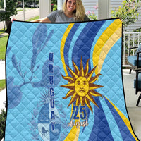 Uruguay Independence Day Quilt Sol de Mayo Erythrina Crista Galli - Wonder Print Shop