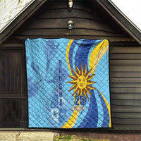 Uruguay Independence Day Quilt Sol de Mayo Erythrina Crista Galli - Wonder Print Shop