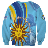 Uruguay Independence Day Sweatshirt Sol de Mayo Erythrina Crista Galli - Wonder Print Shop
