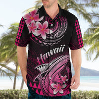 Hawaii Hawaiian Shirt Polynesian Shark with Kakau Pink Version - Wonder Print Shop