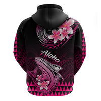 Hawaii Hoodie Polynesian Shark with Kakau Pink Version - Wonder Print Shop