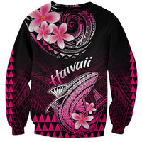Hawaii Sweatshirt Polynesian Shark with Kakau Pink Version - Wonder Print Shop