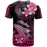 Hawaii T Shirt Polynesian Shark with Kakau Pink Version - Wonder Print Shop