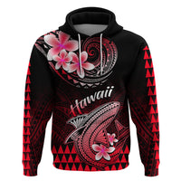 Hawaii Hoodie Polynesian Shark with Kakau Red Version - Wonder Print Shop