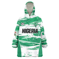 Custom Nigeria 2026 Football Kid Wearable Blanket Hoodie Go Super Falcons