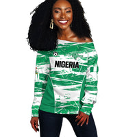 Custom Nigeria 2026 Football Off Shoulder Sweater Go Super Falcons