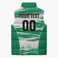 Custom Nigeria 2026 Football Sleeveless Puffer Jacket Go Super Falcons