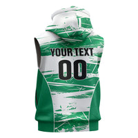 Custom Nigeria 2026 Football Sleeveless Zip Hoodie Go Super Falcons