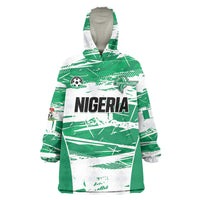 Custom Nigeria 2026 Football Wearable Blanket Hoodie Go Super Falcons
