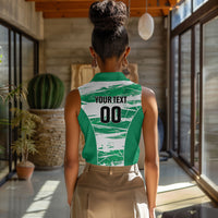 Custom Nigeria 2026 Football Women Sleeveless Polo Shirt Go Super Falcons
