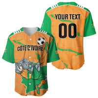 Custom Cote d Ivoire 2026 Football Baseball Jersey Ivory Coast Elephants Proud