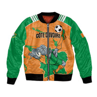 Custom Cote d Ivoire 2026 Football Bomber Jacket Ivory Coast Elephants Proud
