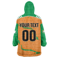 Custom Cote d Ivoire 2026 Football Kid Wearable Blanket Hoodie Ivory Coast Elephants Proud