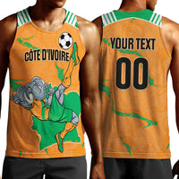 Custom Cote d Ivoire 2026 Football Men Tank Top Ivory Coast Elephants Proud