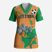Custom Cote d Ivoire 2026 Football Scrub Top Ivory Coast Elephants Proud