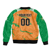 Custom Cote d Ivoire 2026 Football Sleeve Zip Bomber Jacket Ivory Coast Elephants Proud