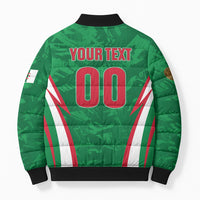 Custom Algeria 2026 Football Bomber Puffer Jacket The Fennecs Go Champions