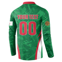 Custom Algeria 2026 Football Button Sweatshirt The Fennecs Go Champions