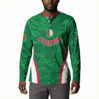 Custom Algeria 2026 Football Button Sweatshirt The Fennecs Go Champions