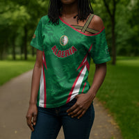 Custom Algeria 2026 Football Cross Shoulder Shirt The Fennecs Go Champions