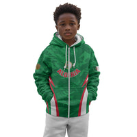 Custom Algeria 2026 Football Kid Hoodie The Fennecs Go Champions