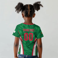 Custom Algeria 2026 Football Kid T shirt The Fennecs Go Champions