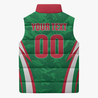 Custom Algeria 2026 Football Sleeveless Puffer Jacket The Fennecs Go Champions