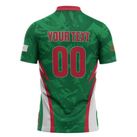 Custom Algeria 2026 Football Zipper Polo Shirt The Fennecs Go Champions