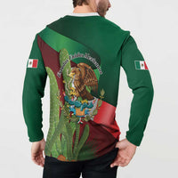 Mexico Independence Day 2025 Button Sweatshirt 215th Anniversary Estados Unidos Mexicanos - Wonder Print Shop