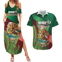 Mexico Independence Day 2025 Couples Matching Summer Maxi Dress and Hawaiian Shirt 215th Anniversary Estados Unidos Mexicanos - Wonder Print Shop