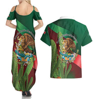 Mexico Independence Day 2025 Couples Matching Summer Maxi Dress and Hawaiian Shirt 215th Anniversary Estados Unidos Mexicanos - Wonder Print Shop