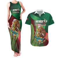 Mexico Independence Day 2025 Couples Matching Tank Maxi Dress and Hawaiian Shirt 215th Anniversary Estados Unidos Mexicanos - Wonder Print Shop